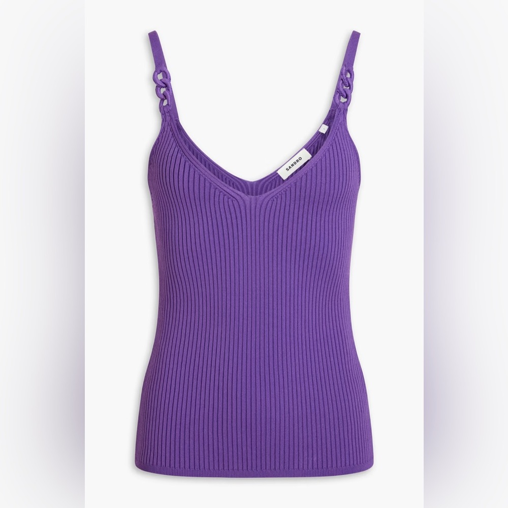 ✨HOST PICK✨ SANDRO LOGAN RIBBED KNIT TANK